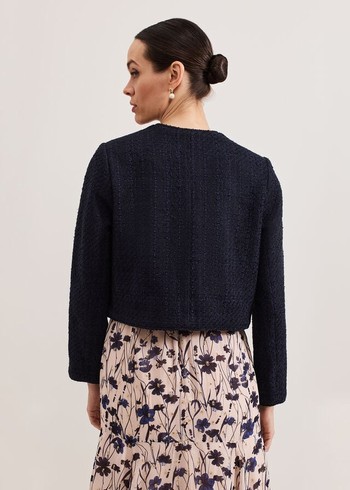 Phase Eight Ripley Boucle Jackets Navy Canada | ZJRXIE-018